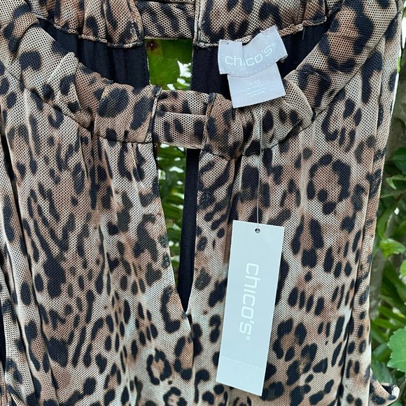 Chico’s Leopard Print Halter Dress (NWT) - Picture 5 of 6